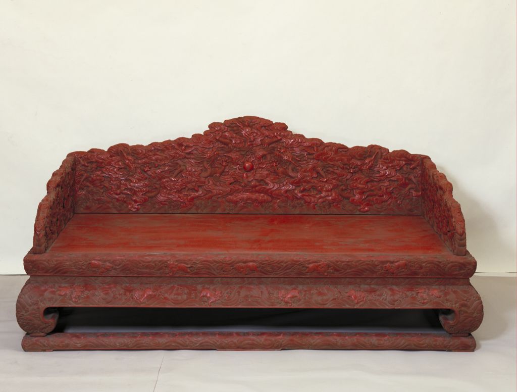 图片[1]-Crimson cloud dragon bed-China Archive